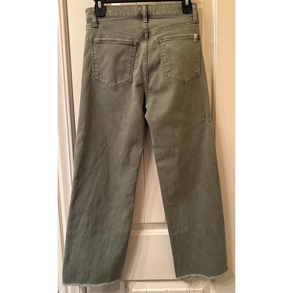 Joe's Jeans The Blake High Rise Wide Leg Crop Jeans Burnt Olive Green Size 26 - Picture 2 of 11